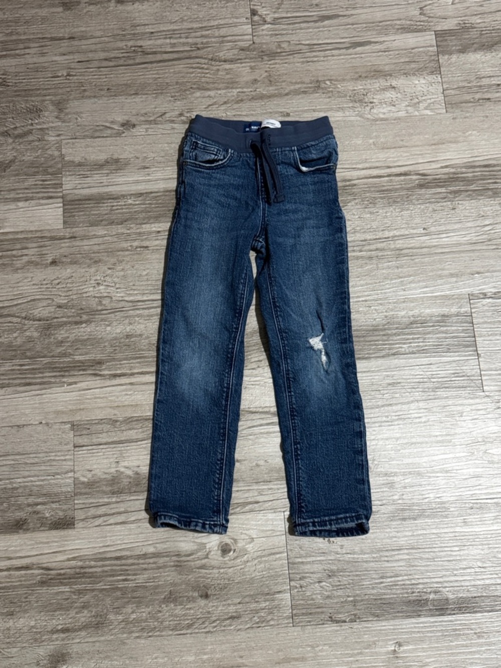 Old Navy Medium Blue girls  Stretch Jeans with Drawstring Waistband